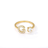 Thumbnail for Initial A-Z Letter Rings For Women -, Rings , Drestiny , Australia, Canada, Gender_Women, Gold, New Zealand, United Kingdom, United States , Drestiny , www.shopdrestiny.com