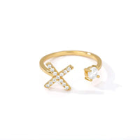 Thumbnail for Initial A-Z Letter Rings For Women -, Rings , Drestiny , Australia, Canada, Gender_Women, Gold, New Zealand, United Kingdom, United States , Drestiny , www.shopdrestiny.com