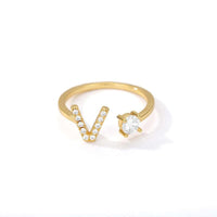 Thumbnail for Initial A-Z Letter Rings For Women -, Rings , Drestiny , Australia, Canada, Gender_Women, Gold, New Zealand, United Kingdom, United States , Drestiny , www.shopdrestiny.com