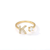 Thumbnail for Initial A-Z Letter Rings For Women -, Rings , Drestiny , Australia, Canada, Gender_Women, Gold, New Zealand, United Kingdom, United States , Drestiny , www.shopdrestiny.com