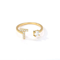 Thumbnail for Initial A-Z Letter Rings For Women -, Rings , Drestiny , Australia, Canada, Gender_Women, Gold, New Zealand, United Kingdom, United States , Drestiny , www.shopdrestiny.com