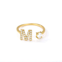 Thumbnail for Initial A-Z Letter Rings For Women -, Rings , Drestiny , Australia, Canada, Gender_Women, Gold, New Zealand, United Kingdom, United States , Drestiny , www.shopdrestiny.com