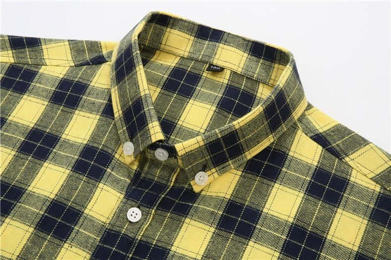 Men's Long Sleeve Classic Plaid Shirt - Plus Sizes! -, Shirts , Drestiny , 10XL, 4XL, 5XL, 6XL, 7XL, 8XL, Australia, Beige, Black, Blue, Brown, Canada, Casual Shirts, Coffee, Dark Blue, Dress Shirts, FR, Grey, Khaki, L, Long Sleeves, Navy, New Zealand, Red, United Kingdom, United States, XL, XXL, XXXL, Yellow , Drestiny , www.shopdrestiny.com