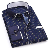 Thumbnail for Men's Long Sleeve Dress Shirt -, Dress Shirt , Drestiny , 4XL, 6XL, 8XL, Australia, DarkBlue, Dress Shirts, FR, L, Long Sleeves, New Zealand, S, United Kingdom, United States, XXL , Drestiny , www.shopdrestiny.com