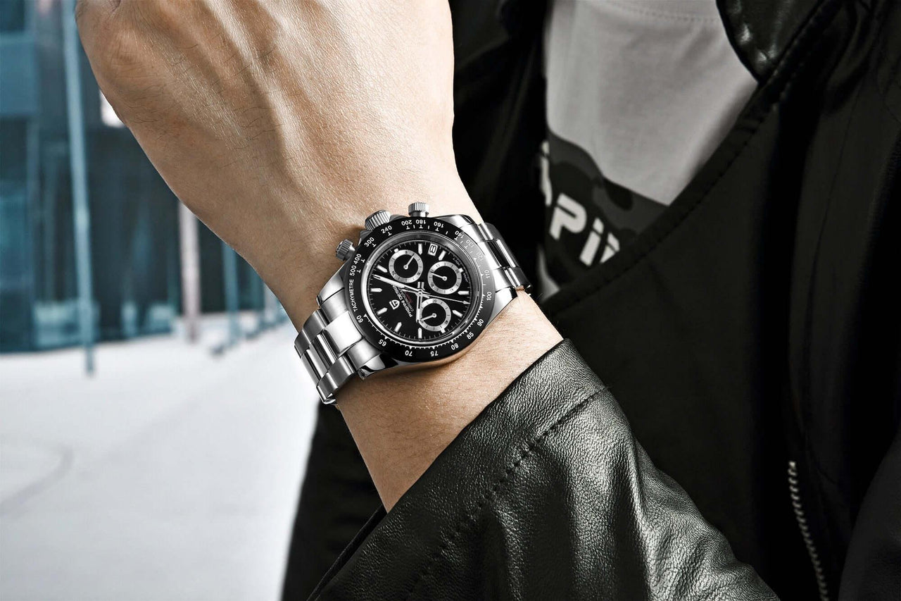 Men's Sapphire Stainless Steel Luxury PAGANI Watch (Identical To The Rolex Daytona!) -, Watches , Drestiny , Australia, Black, Blue, Canada, Green, New Zealand, Silver, United Kingdom, United States, Watches, White , Drestiny , www.shopdrestiny.com