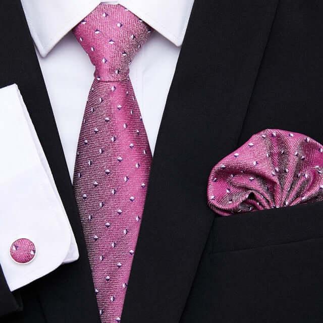 Men's Silk Tie - Pocket Square - Cufflink Set -, Tie Sets , Drestiny , Australia, Canada, Cufflinks, FR, Gender_Men, New Zealand, Pocket Squares, Sets, Ties, United Kingdom, United States , Drestiny , www.shopdrestiny.com