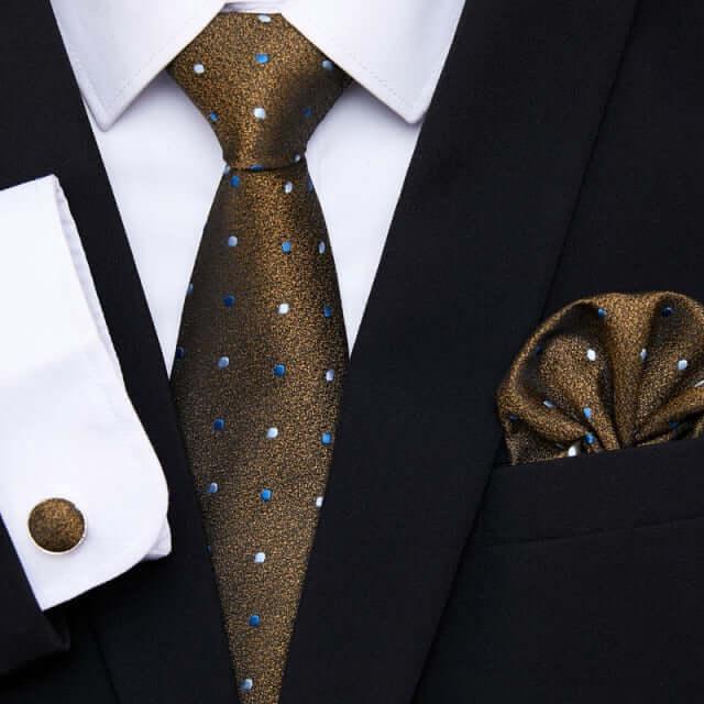 Men's Silk Tie - Pocket Square - Cufflink Set -, Tie Sets , Drestiny , Australia, Canada, Cufflinks, FR, Gender_Men, New Zealand, Pocket Squares, Sets, Ties, United Kingdom, United States , Drestiny , www.shopdrestiny.com