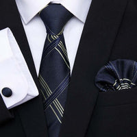 Thumbnail for Men's Silk Tie - Pocket Square - Cufflink Set -, Tie Sets , Drestiny , Australia, Canada, Cufflinks, FR, Gender_Men, New Zealand, Pocket Squares, Sets, Ties, United Kingdom, United States , Drestiny , www.shopdrestiny.com