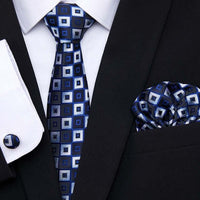 Thumbnail for Men's Silk Tie - Pocket Square - Cufflink Set -, Tie Sets , Drestiny , Australia, Canada, Cufflinks, FR, Gender_Men, New Zealand, Pocket Squares, Sets, Ties, United Kingdom, United States , Drestiny , www.shopdrestiny.com