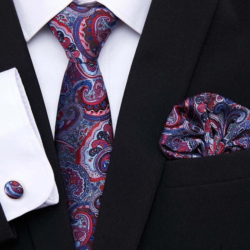 Men's Silk Tie - Pocket Square - Cufflink Set -, Tie Sets , Drestiny , Australia, Canada, Cufflinks, FR, Gender_Men, New Zealand, Pocket Squares, Sets, Ties, United Kingdom, United States , Drestiny , www.shopdrestiny.com