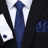 Thumbnail for Men's Silk Tie - Pocket Square - Cufflink Set -, Tie Sets , Drestiny , Australia, Canada, Cufflinks, FR, Gender_Men, New Zealand, Pocket Squares, Sets, Ties, United Kingdom, United States , Drestiny , www.shopdrestiny.com