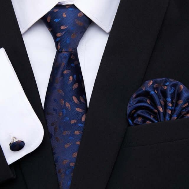 Men's Silk Tie - Pocket Square - Cufflink Set -, Tie Sets , Drestiny , Australia, Canada, Cufflinks, FR, Gender_Men, New Zealand, Pocket Squares, Sets, Ties, United Kingdom, United States , Drestiny , www.shopdrestiny.com