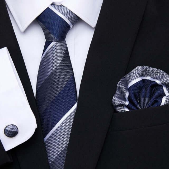 Men's Silk Tie - Pocket Square - Cufflink Set -, Tie Sets , Drestiny , Australia, Canada, Cufflinks, FR, Gender_Men, New Zealand, Pocket Squares, Sets, Ties, United Kingdom, United States , Drestiny , www.shopdrestiny.com