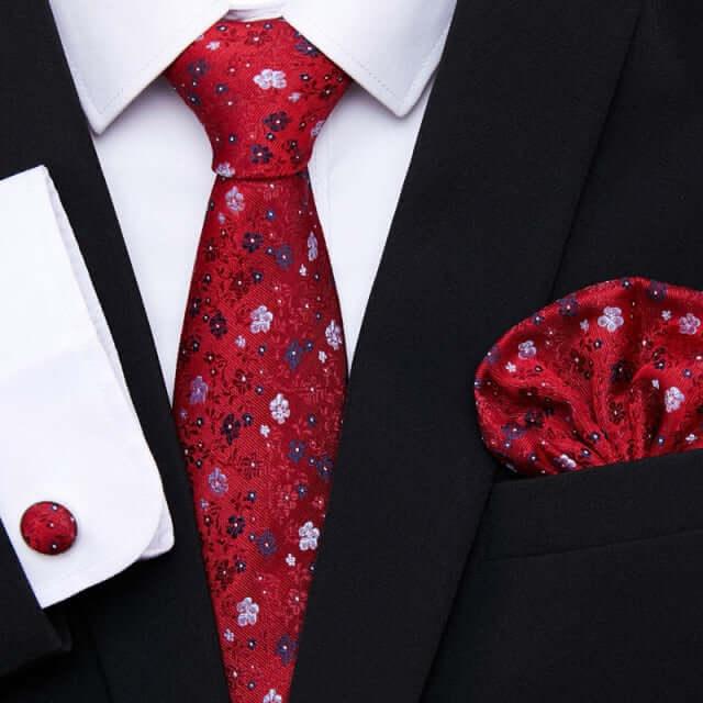 Men's Silk Tie - Pocket Square - Cufflink Set -, Tie Sets , Drestiny , Australia, Canada, Cufflinks, FR, Gender_Men, New Zealand, Pocket Squares, Sets, Ties, United Kingdom, United States , Drestiny , www.shopdrestiny.com