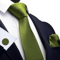 Thumbnail for Men's Silk Tie & Pocket Square - FREE Matching Cufflinks Included! -, Tie , Drestiny , Australia, Black, Blue, Brown, Canada, Champagne, Cufflinks, Dark Green, Dark Orange, Gender_Men, Gold, Green, Grey, Light Blue, Light Pink, Light Purple, Lime, Navy, New Zealand, Olive Green, Pink, Pocket Squares, Purple, Red, Salmon, Sets, Ties, United Kingdom, United States, Wine Red, Yellow , Drestiny , www.shopdrestiny.com