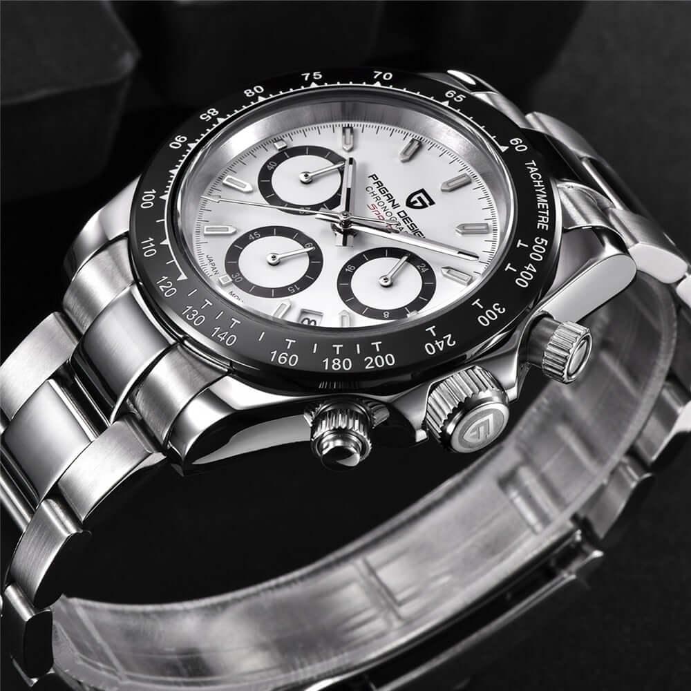 Men's Sapphire Stainless Steel Luxury PAGANI Watch (Identical To The Rolex Daytona!) -, Watches , Drestiny , Australia, Black, Blue, Canada, Green, New Zealand, Silver, United Kingdom, United States, Watches, White , Drestiny , www.shopdrestiny.com