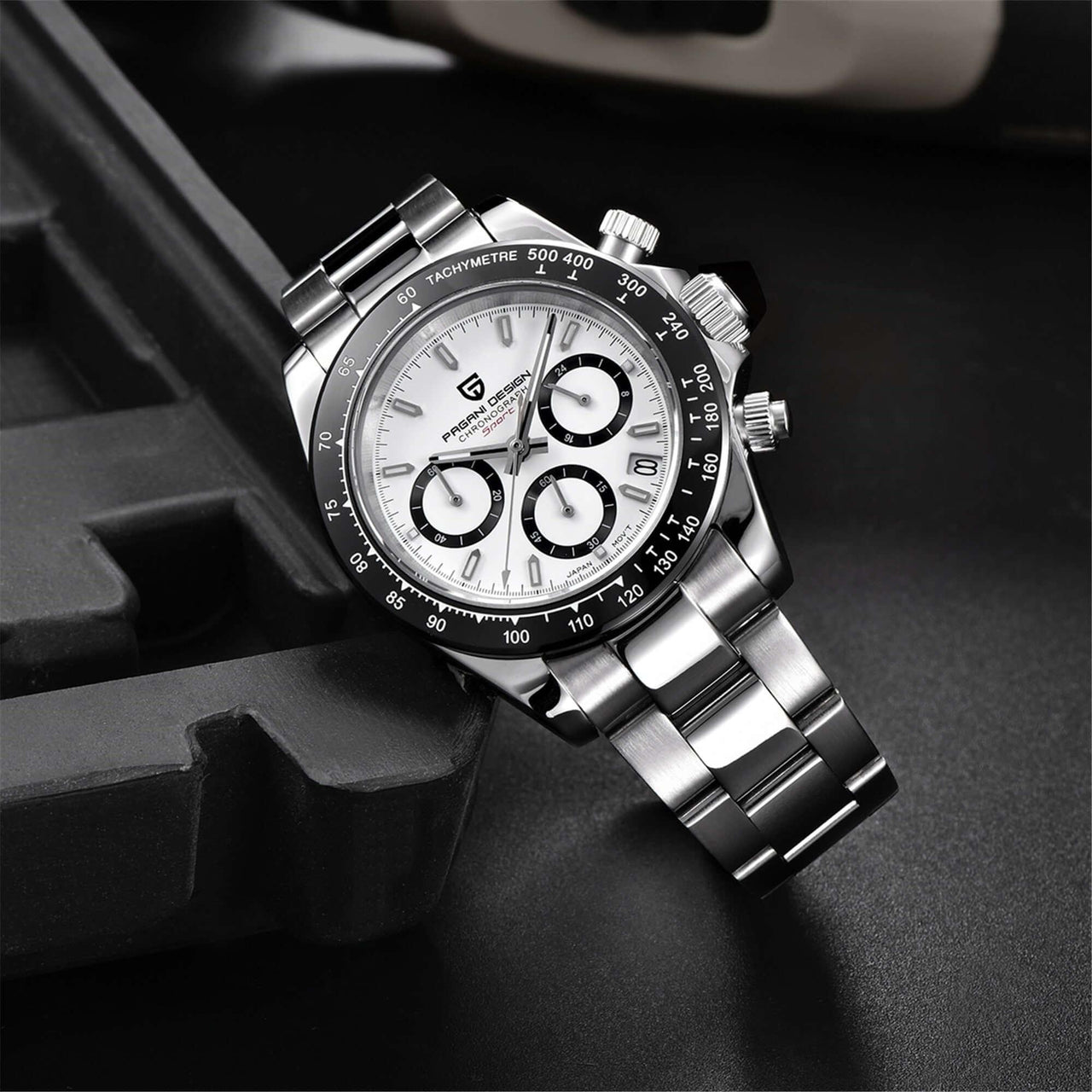 Men's Sapphire Stainless Steel Luxury PAGANI Watch (Identical To The Rolex Daytona!) -, Watches , Drestiny , Australia, Black, Blue, Canada, Green, New Zealand, Silver, United Kingdom, United States, Watches, White , Drestiny , www.shopdrestiny.com