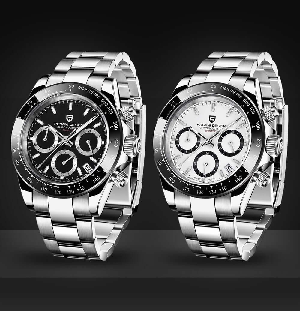 Men's Sapphire Stainless Steel Luxury PAGANI Watch (Identical To The Rolex Daytona!) -, Watches , Drestiny , Australia, Black, Blue, Canada, Green, New Zealand, Silver, United Kingdom, United States, Watches, White , Drestiny , www.shopdrestiny.com