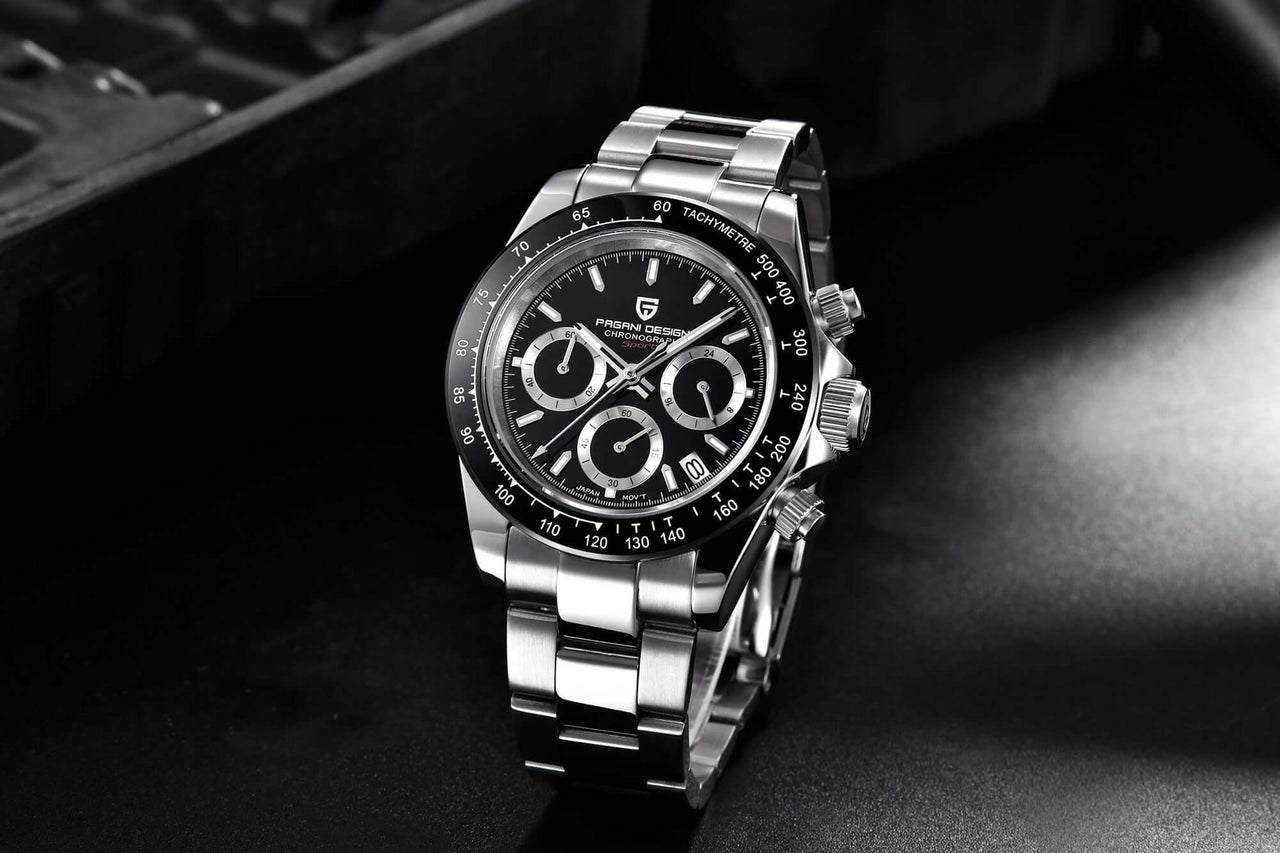 Men's Sapphire Stainless Steel Luxury PAGANI Watch (Identical To The Rolex Daytona!) -, Watches , Drestiny , Australia, Black, Blue, Canada, Green, New Zealand, Silver, United Kingdom, United States, Watches, White , Drestiny , www.shopdrestiny.com