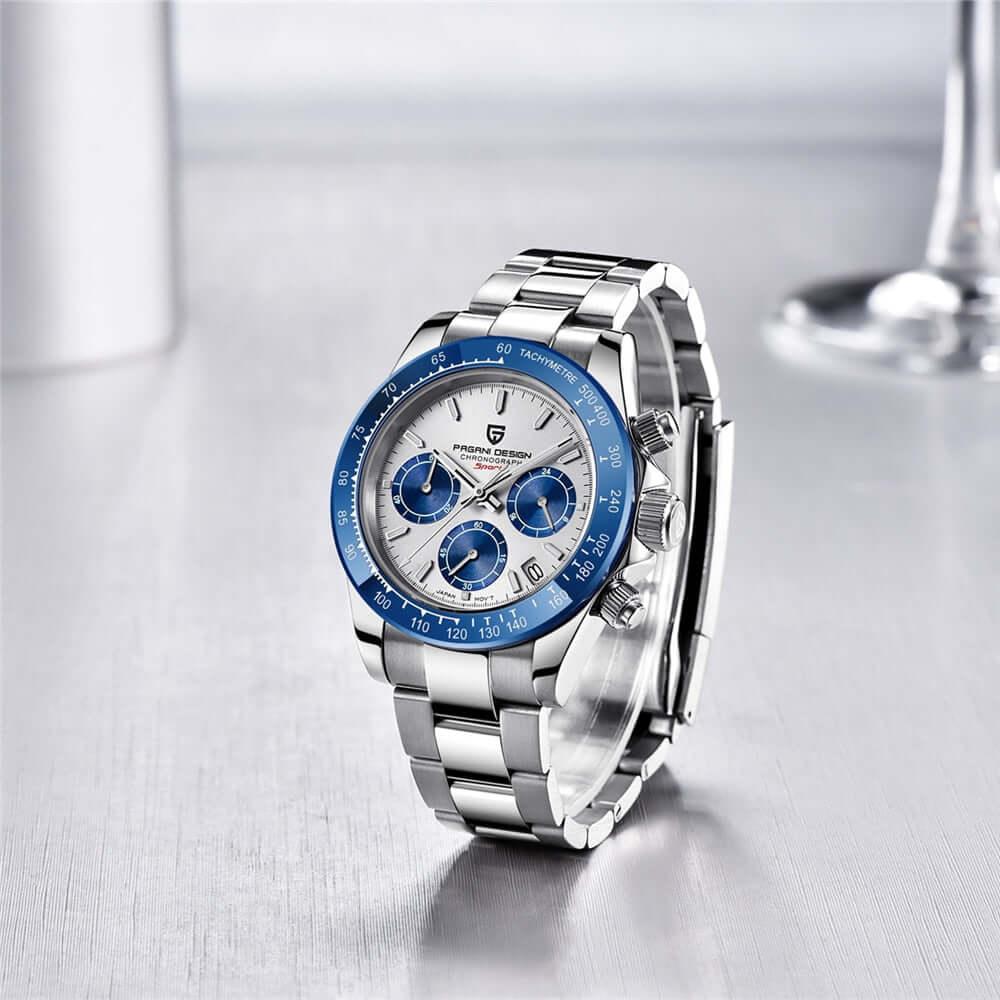 Men's Sapphire Stainless Steel Luxury PAGANI Watch (Identical To The Rolex Daytona!) -, Watches , Drestiny , Australia, Black, Blue, Canada, Green, New Zealand, Silver, United Kingdom, United States, Watches, White , Drestiny , www.shopdrestiny.com