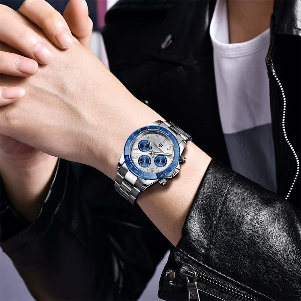 Men's Sapphire Stainless Steel Luxury PAGANI Watch (Identical To The Rolex Daytona!) -, Watches , Drestiny , Australia, Black, Blue, Canada, Green, New Zealand, Silver, United Kingdom, United States, Watches, White , Drestiny , www.shopdrestiny.com