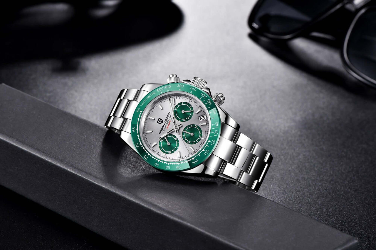 Men's Sapphire Stainless Steel Luxury PAGANI Watch (Identical To The Rolex Daytona!) -, Watches , Drestiny , Australia, Black, Blue, Canada, Green, New Zealand, Silver, United Kingdom, United States, Watches, White , Drestiny , www.shopdrestiny.com