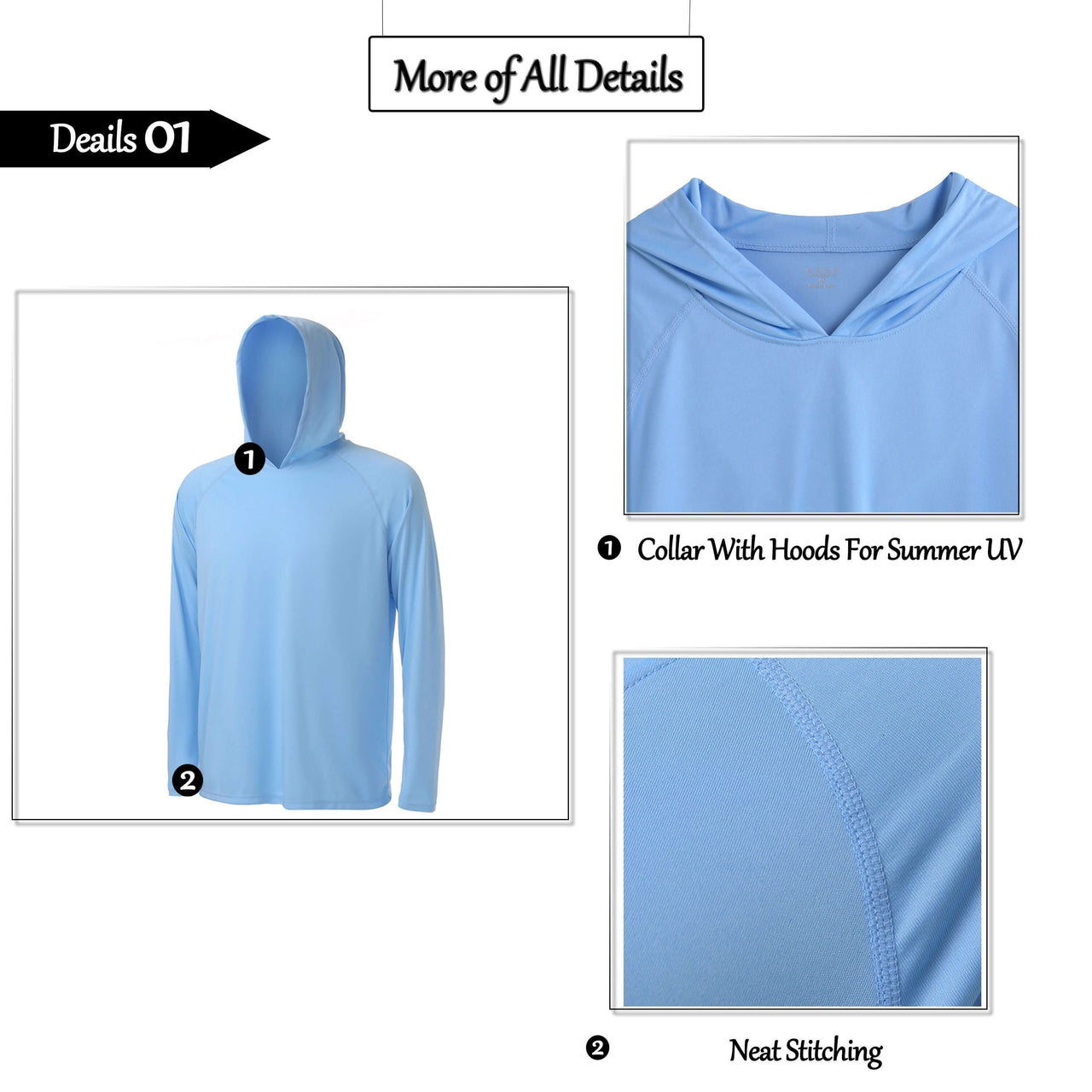 Men's Athletic Hoodies Long Sleeves - In 16 Colors With UV Protection! -, Shirts & Tops , Drestiny , Australia, Black, Blue, Deep Sky Blue, Gender_Men, Green, Hoodies, L, Lake Blue, Light Green, Light Grey, Long Sleeves, M, Mint Green, Navy, New Zealand, Orange, Pink, Red, S, Sky Blue, United Kingdom, United States, White, Wine Red, XL, XXL, XXXL , Drestiny , www.shopdrestiny.com