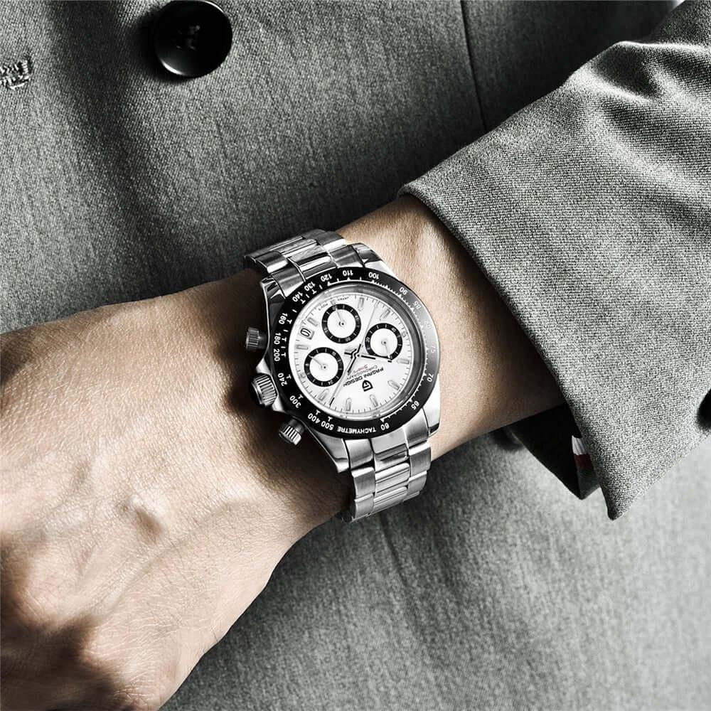 Men's Sapphire Stainless Steel Luxury PAGANI Watch (Identical To The Rolex Daytona!) -, Watches , Drestiny , Australia, Black, Blue, Canada, Green, New Zealand, Silver, United Kingdom, United States, Watches, White , Drestiny , www.shopdrestiny.com