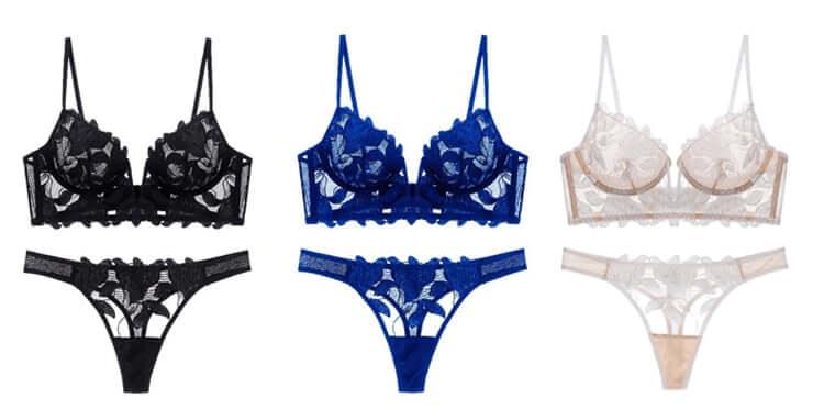 Women's Sexy Deep V Push Up Bra & Panties Set -, Bra & Panties Set , Drestiny , Australia, Black, Blue, Bra & Underwear Sets, Bras, Canada, Gender_Women, L, M, New Zealand, S, Sets, Underwear, United Kingdom, United States, White, XL , Drestiny , www.shopdrestiny.com