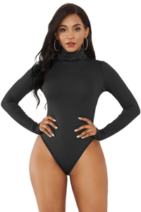 Thumbnail for Women's Long Sleeve Turtleneck Bodysuit -, Bodysuits , Drestiny , Australia, Black, Blue, Bodysuits, Canada, Dark Blue, Dark Olive Green, Dark Red, FR, L, Light Green, Long Sleeves, M, New Zealand, Purple, Red, Rosy Brown, S, Turtlenecks, United Kingdom, United States, Violet Red, White, XL , Drestiny , www.shopdrestiny.com