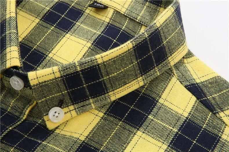 Men's Long Sleeve Classic Plaid Shirt - Plus Sizes! -, Shirts , Drestiny , 10XL, 4XL, 5XL, 6XL, 7XL, 8XL, Australia, Beige, Black, Blue, Brown, Canada, Casual Shirts, Coffee, Dark Blue, Dress Shirts, FR, Grey, Khaki, L, Long Sleeves, Navy, New Zealand, Red, United Kingdom, United States, XL, XXL, XXXL, Yellow , Drestiny , www.shopdrestiny.com