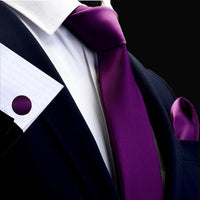 Thumbnail for Men's Silk Tie & Pocket Square - FREE Matching Cufflinks Included! -, Tie , Drestiny , Australia, Black, Blue, Brown, Canada, Champagne, Cufflinks, Dark Green, Dark Orange, Gender_Men, Gold, Green, Grey, Light Blue, Light Pink, Light Purple, Lime, Navy, New Zealand, Olive Green, Pink, Pocket Squares, Purple, Red, Salmon, Sets, Ties, United Kingdom, United States, Wine Red, Yellow , Drestiny , www.shopdrestiny.com