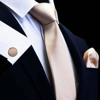 Thumbnail for Men's Silk Tie & Pocket Square - FREE Matching Cufflinks Included! -, Tie , Drestiny , Australia, Black, Blue, Brown, Canada, Champagne, Cufflinks, Dark Green, Dark Orange, Gender_Men, Gold, Green, Grey, Light Blue, Light Pink, Light Purple, Lime, Navy, New Zealand, Olive Green, Pink, Pocket Squares, Purple, Red, Salmon, Sets, Ties, United Kingdom, United States, Wine Red, Yellow , Drestiny , www.shopdrestiny.com