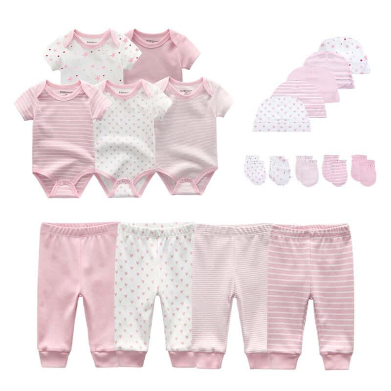 Unisex Bodysuits + Pants + Hats + Gloves Sets -, Sets , Drestiny , 3M, 6M, Australia, Boys, Girls, Gloves, Hats, Pajamas, Pant Sets, Rompers, Sets, Short Sleeves, United Kingdom, United States , Drestiny , www.shopdrestiny.com