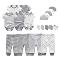 Thumbnail for Unisex Bodysuits + Pants + Hats + Gloves Sets -, Sets , Drestiny , 3M, 6M, Australia, Boys, Girls, Gloves, Hats, Pajamas, Pant Sets, Rompers, Sets, Short Sleeves, United Kingdom, United States , Drestiny , www.shopdrestiny.com