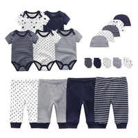 Thumbnail for Unisex Bodysuits + Pants + Hats + Gloves Sets -, Sets , Drestiny , 3M, 6M, Australia, Boys, Girls, Gloves, Hats, Pajamas, Pant Sets, Rompers, Sets, Short Sleeves, United Kingdom, United States , Drestiny , www.shopdrestiny.com