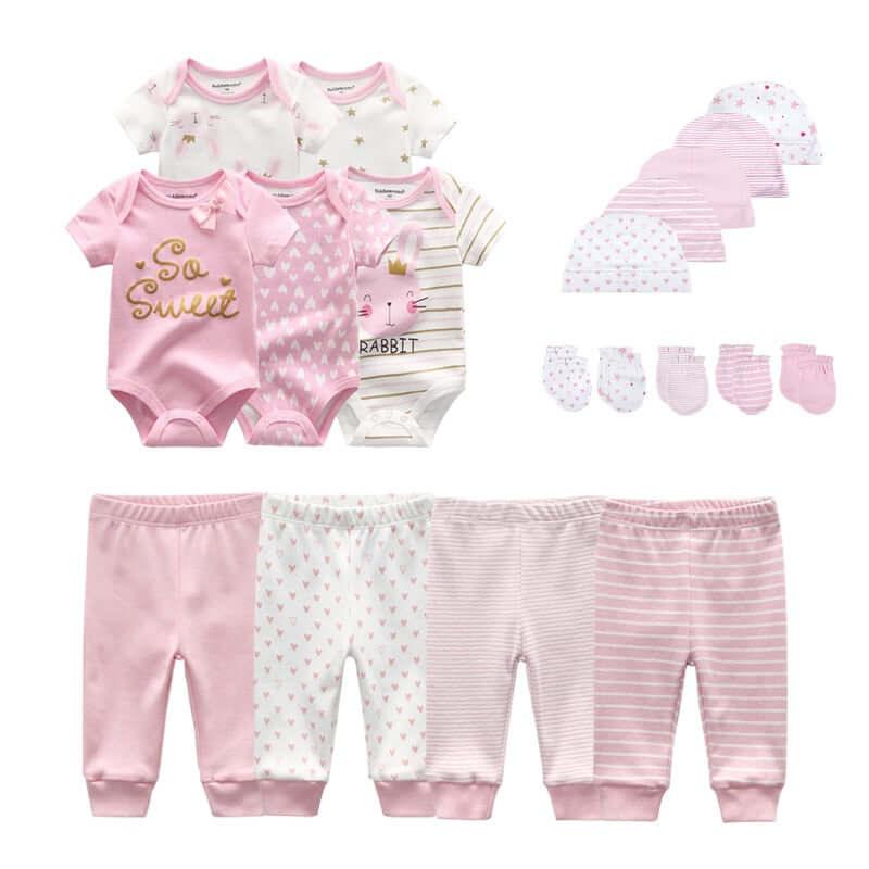 Unisex Bodysuits + Pants + Hats + Gloves Sets -, Sets , Drestiny , 3M, 6M, Australia, Boys, Girls, Gloves, Hats, Pajamas, Pant Sets, Rompers, Sets, Short Sleeves, United Kingdom, United States , Drestiny , www.shopdrestiny.com