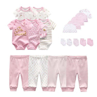 Thumbnail for Unisex Bodysuits + Pants + Hats + Gloves Sets -, Sets , Drestiny , 3M, 6M, Australia, Boys, Girls, Gloves, Hats, Pajamas, Pant Sets, Rompers, Sets, Short Sleeves, United Kingdom, United States , Drestiny , www.shopdrestiny.com