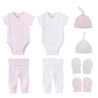 Thumbnail for Unisex Bodysuits + Pants + Hats + Gloves Sets -, Sets , Drestiny , 3M, 6M, Australia, Boys, Girls, Gloves, Hats, Pajamas, Pant Sets, Rompers, Sets, Short Sleeves, United Kingdom, United States , Drestiny , www.shopdrestiny.com