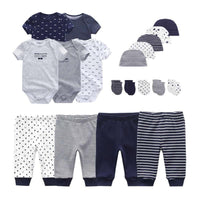 Thumbnail for Unisex Bodysuits + Pants + Hats + Gloves Sets -, Sets , Drestiny , 3M, 6M, Australia, Boys, Girls, Gloves, Hats, Pajamas, Pant Sets, Rompers, Sets, Short Sleeves, United Kingdom, United States , Drestiny , www.shopdrestiny.com