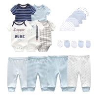 Thumbnail for Unisex Bodysuits + Pants + Hats + Gloves Sets -, Sets , Drestiny , 3M, 6M, Australia, Boys, Girls, Gloves, Hats, Pajamas, Pant Sets, Rompers, Sets, Short Sleeves, United Kingdom, United States , Drestiny , www.shopdrestiny.com