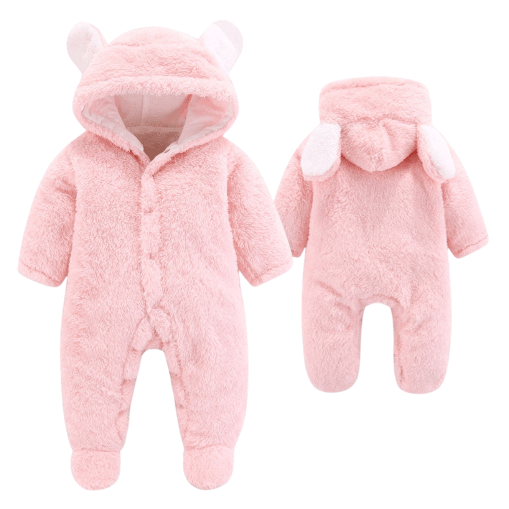 Warm Bear Design Hooded Suit -, Baby & Toddler Outerwear , Drestiny , Australia, Boys, Canada, FR, Girls, Grey, New Zealand, Pink, Snowsuits, Tan, United Kingdom, United States, White , Drestiny , www.shopdrestiny.com