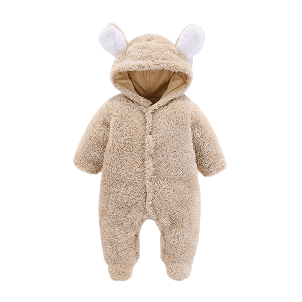 Warm Bear Design Hooded Suit -, Baby & Toddler Outerwear , Drestiny , Australia, Boys, Canada, FR, Girls, Grey, New Zealand, Pink, Snowsuits, Tan, United Kingdom, United States, White , Drestiny , www.shopdrestiny.com