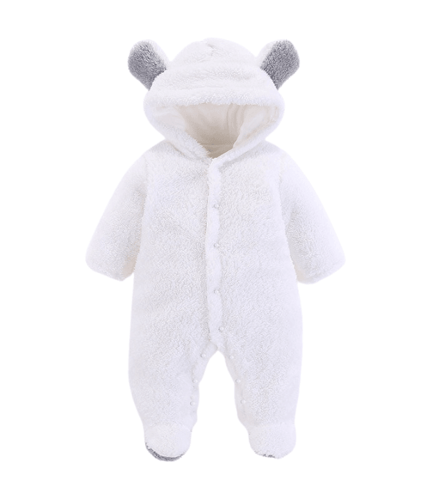 Warm Bear Design Hooded Suit -, Baby & Toddler Outerwear , Drestiny , Australia, Boys, Canada, FR, Girls, Grey, New Zealand, Pink, Snowsuits, Tan, United Kingdom, United States, White , Drestiny , www.shopdrestiny.com