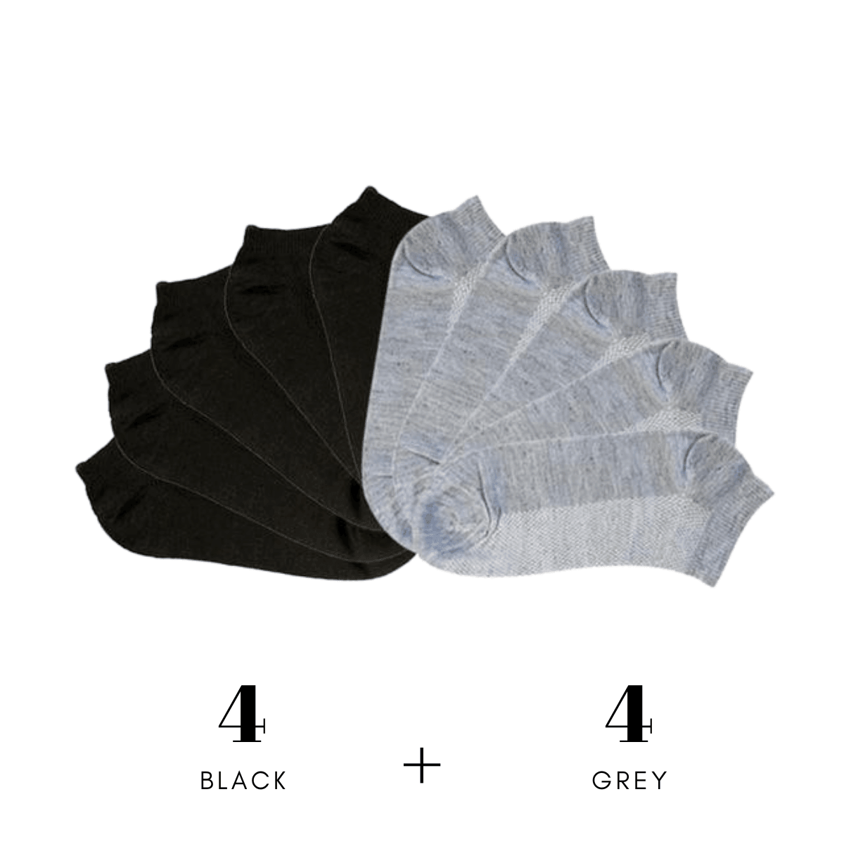 Women's Ankle Socks - 8 Pairs! -, Socks , Drestiny , Australia, Black, Canada, Gender_Women, Grey, New Zealand, Socks, United Kingdom, United States, White , Drestiny , www.shopdrestiny.com