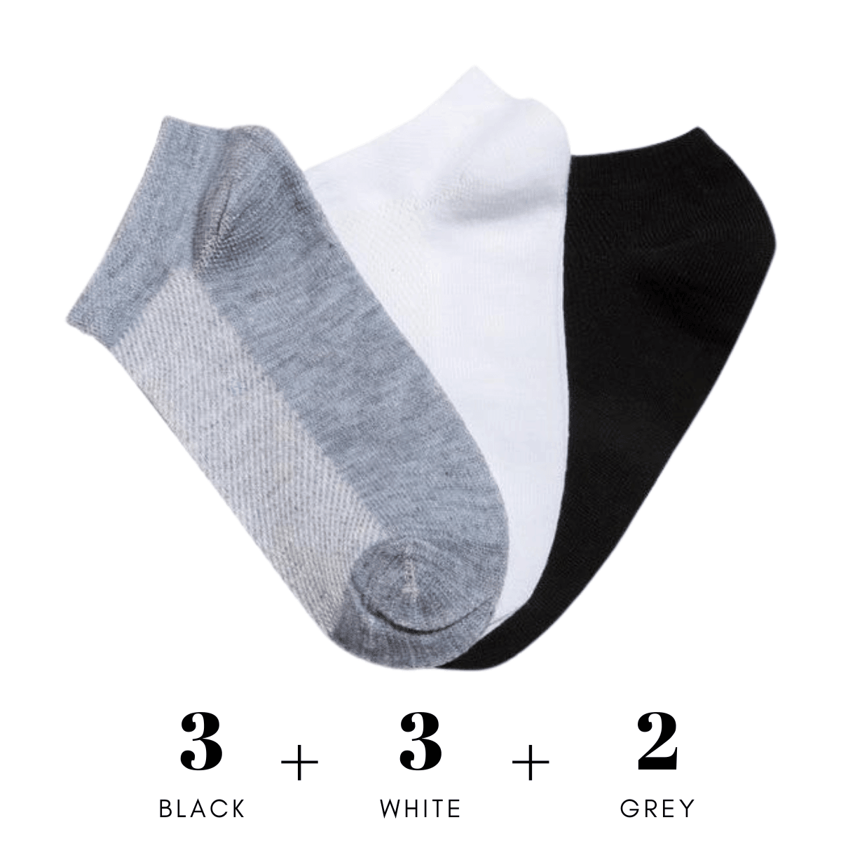 Women's Ankle Socks - 8 Pairs! -, Socks , Drestiny , Australia, Black, Canada, Gender_Women, Grey, New Zealand, Socks, United Kingdom, United States, White , Drestiny , www.shopdrestiny.com