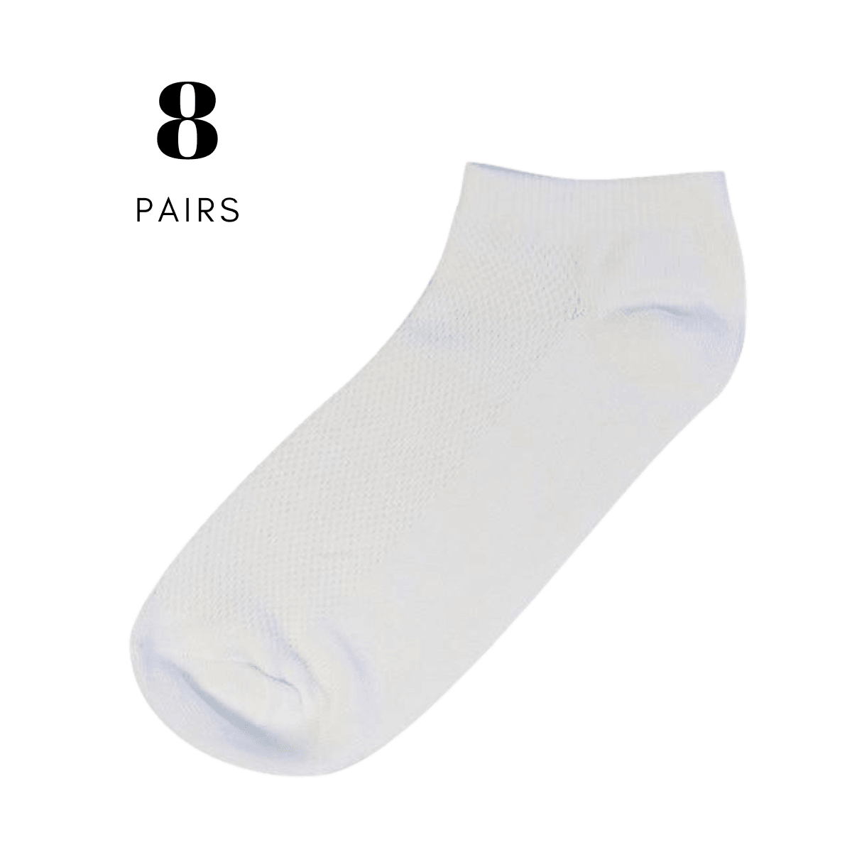 Women's Ankle Socks - 8 Pairs! -, Socks , Drestiny , Australia, Black, Canada, Gender_Women, Grey, New Zealand, Socks, United Kingdom, United States, White , Drestiny , www.shopdrestiny.com