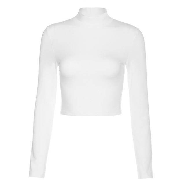 Women's Cotton Cross Strap Crop Top -, Top , Drestiny , Australia, Canada, Crop Tops, Gender_Women, L, Long Sleeves, M, New Zealand, S, United Kingdom, United States, White , Drestiny , www.shopdrestiny.com