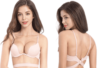 Thumbnail for Women's Deep U Low Cut Push Up Bra -, Bras , Drestiny , Australia, Black, Bras, Canada, Gender_Women, New Zealand, Purple, United Kingdom, United States, Wheat, White , Drestiny , www.shopdrestiny.com