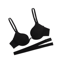 Thumbnail for Women's Deep U Low Cut Push Up Bra -, Bras , Drestiny , Australia, Black, Bras, Canada, Gender_Women, New Zealand, Purple, United Kingdom, United States, Wheat, White , Drestiny , www.shopdrestiny.com